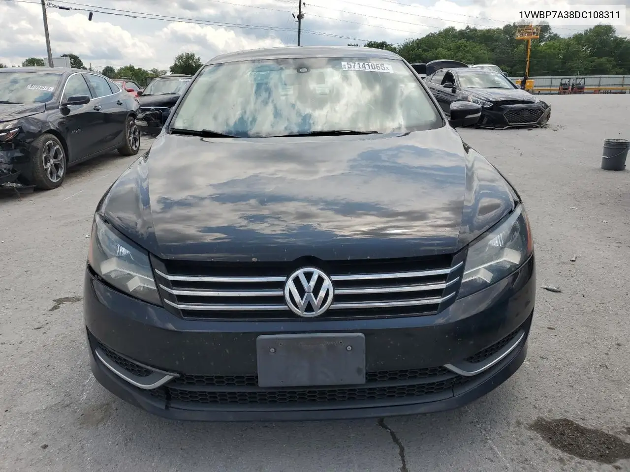 2013 Volkswagen Passat Se VIN: 1VWBP7A38DC108311 Lot: 57141065
