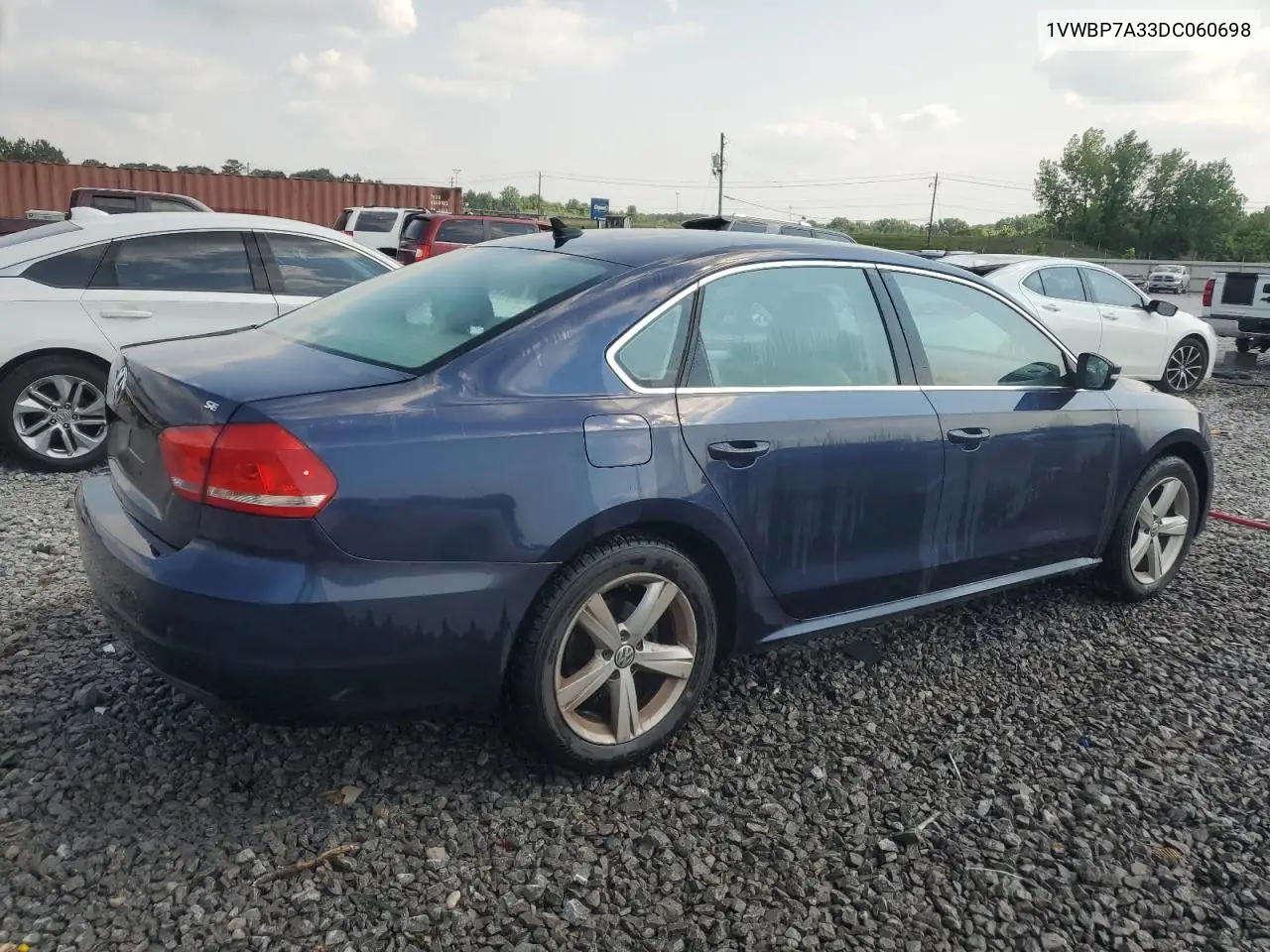 2013 Volkswagen Passat Se VIN: 1VWBP7A33DC060698 Lot: 59367055