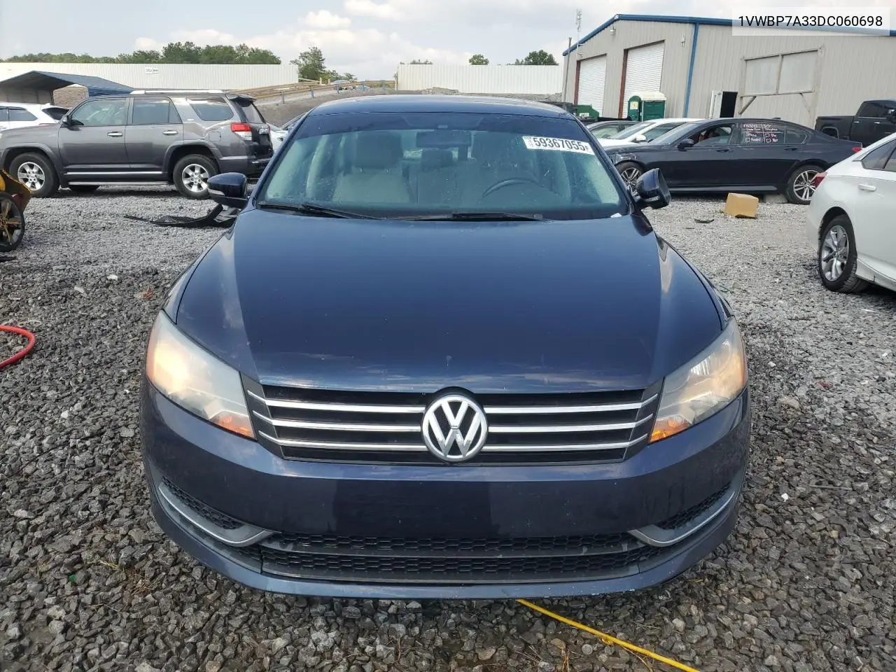 2013 Volkswagen Passat Se VIN: 1VWBP7A33DC060698 Lot: 59367055