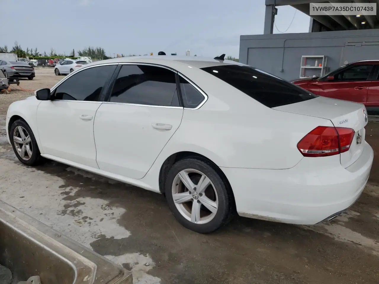 2013 Volkswagen Passat Se VIN: 1VWBP7A35DC107438 Lot: 61307545