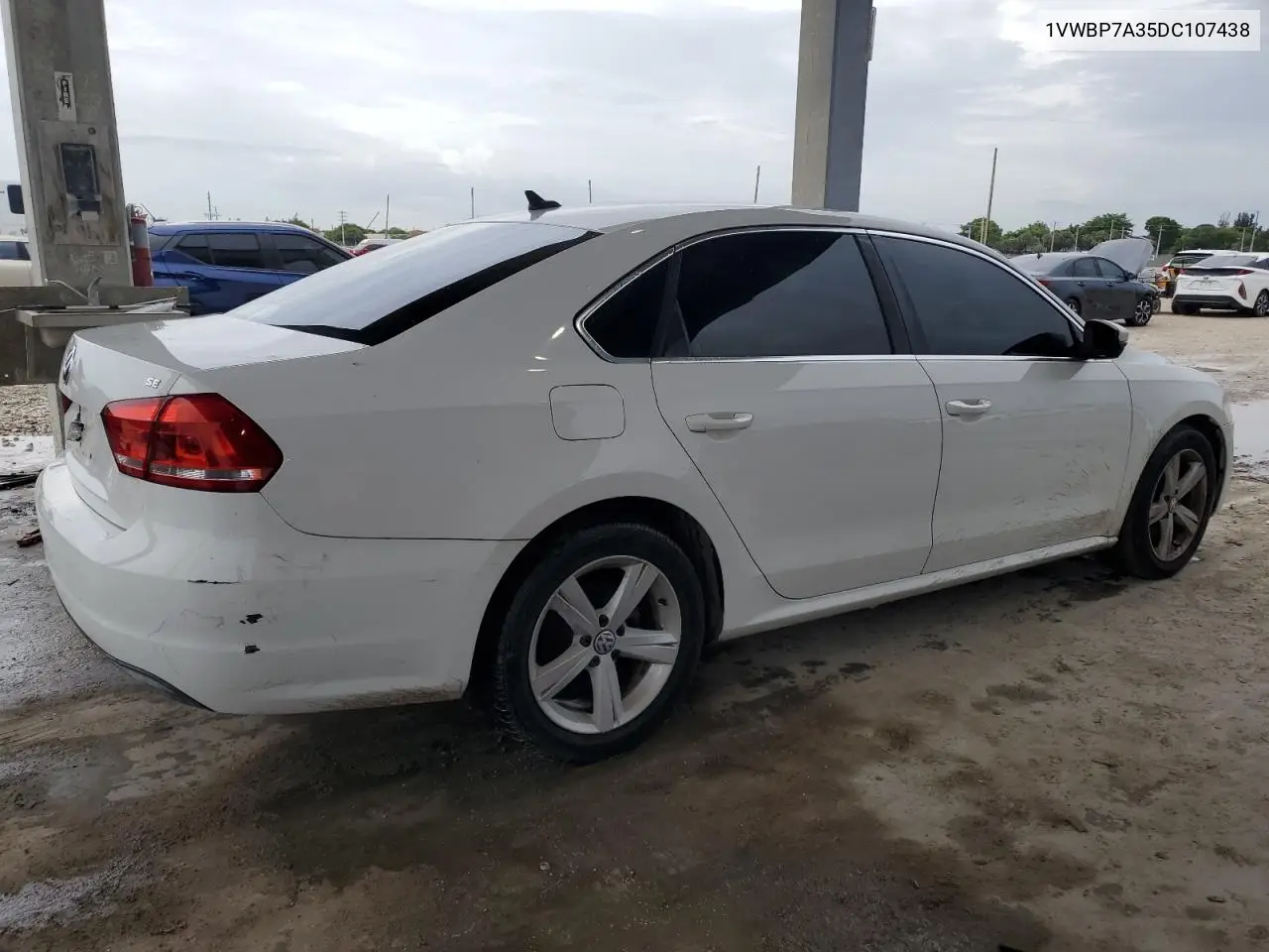 2013 Volkswagen Passat Se VIN: 1VWBP7A35DC107438 Lot: 61307545