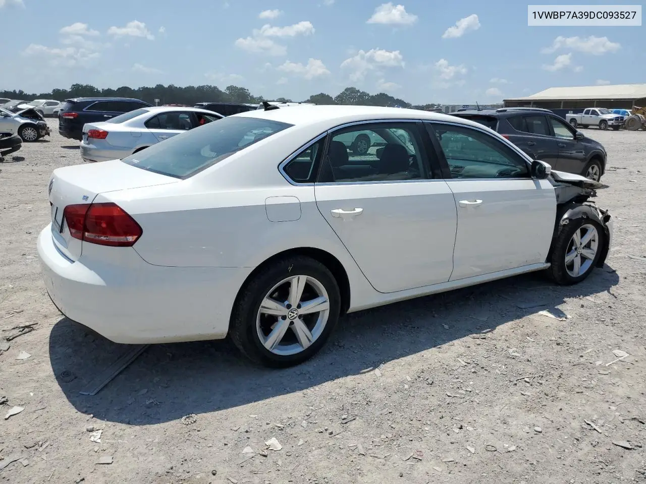 2013 Volkswagen Passat Se VIN: 1VWBP7A39DC093527 Lot: 62074565