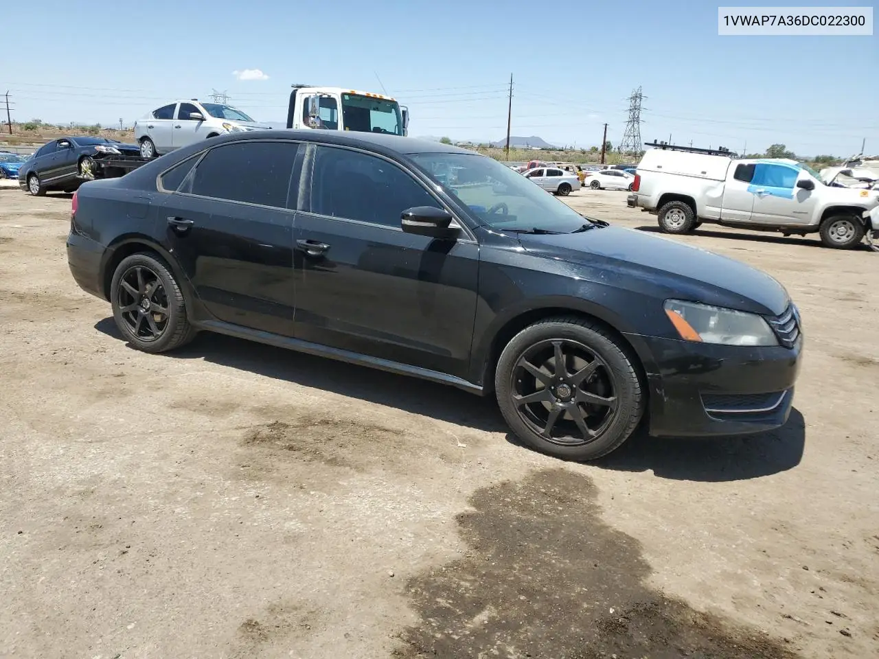 2013 Volkswagen Passat S VIN: 1VWAP7A36DC022300 Lot: 62300265