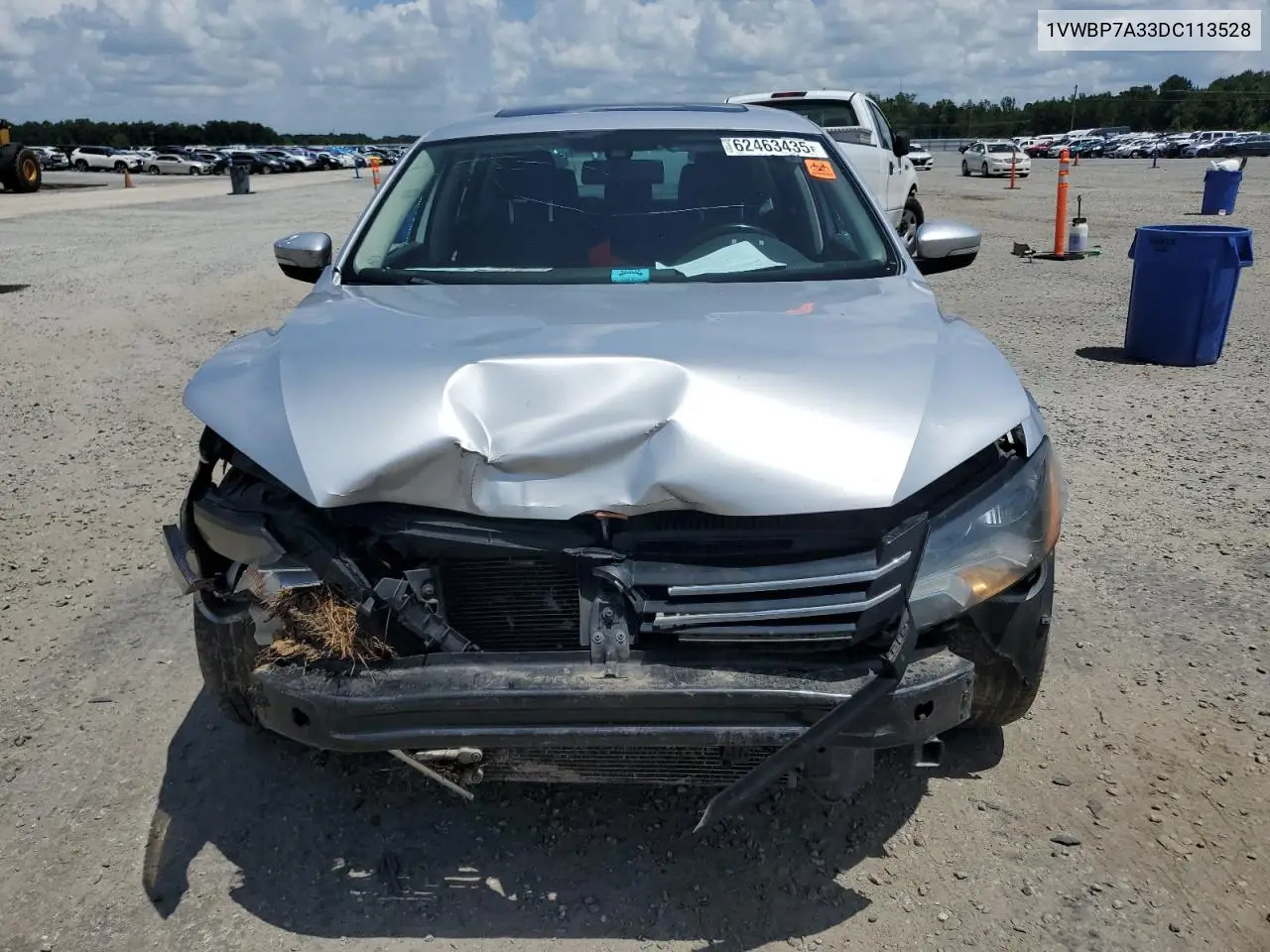 2013 Volkswagen Passat Se VIN: 1VWBP7A33DC113528 Lot: 62463435