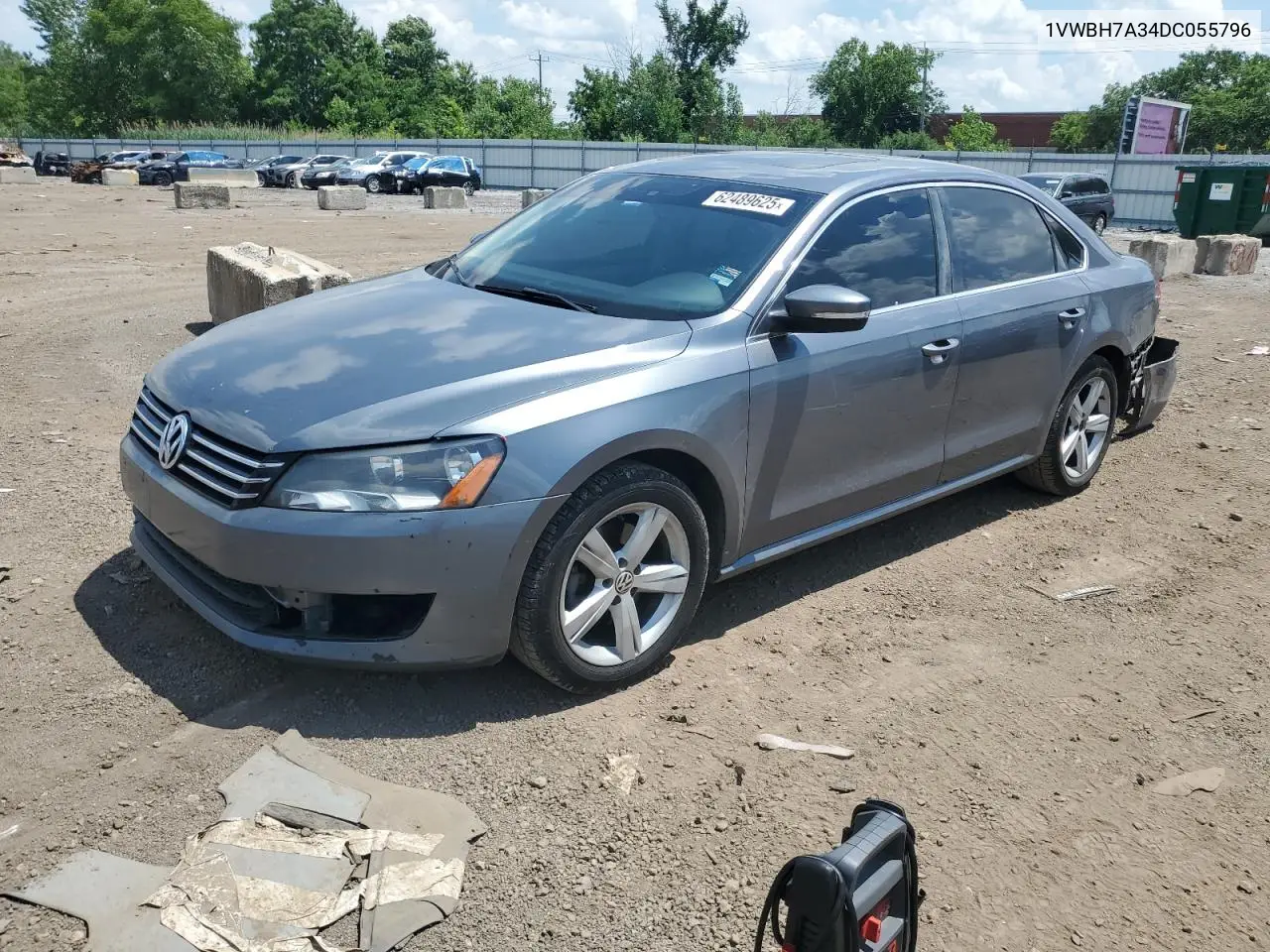 2013 Volkswagen Passat Se VIN: 1VWBH7A34DC055796 Lot: 62489625
