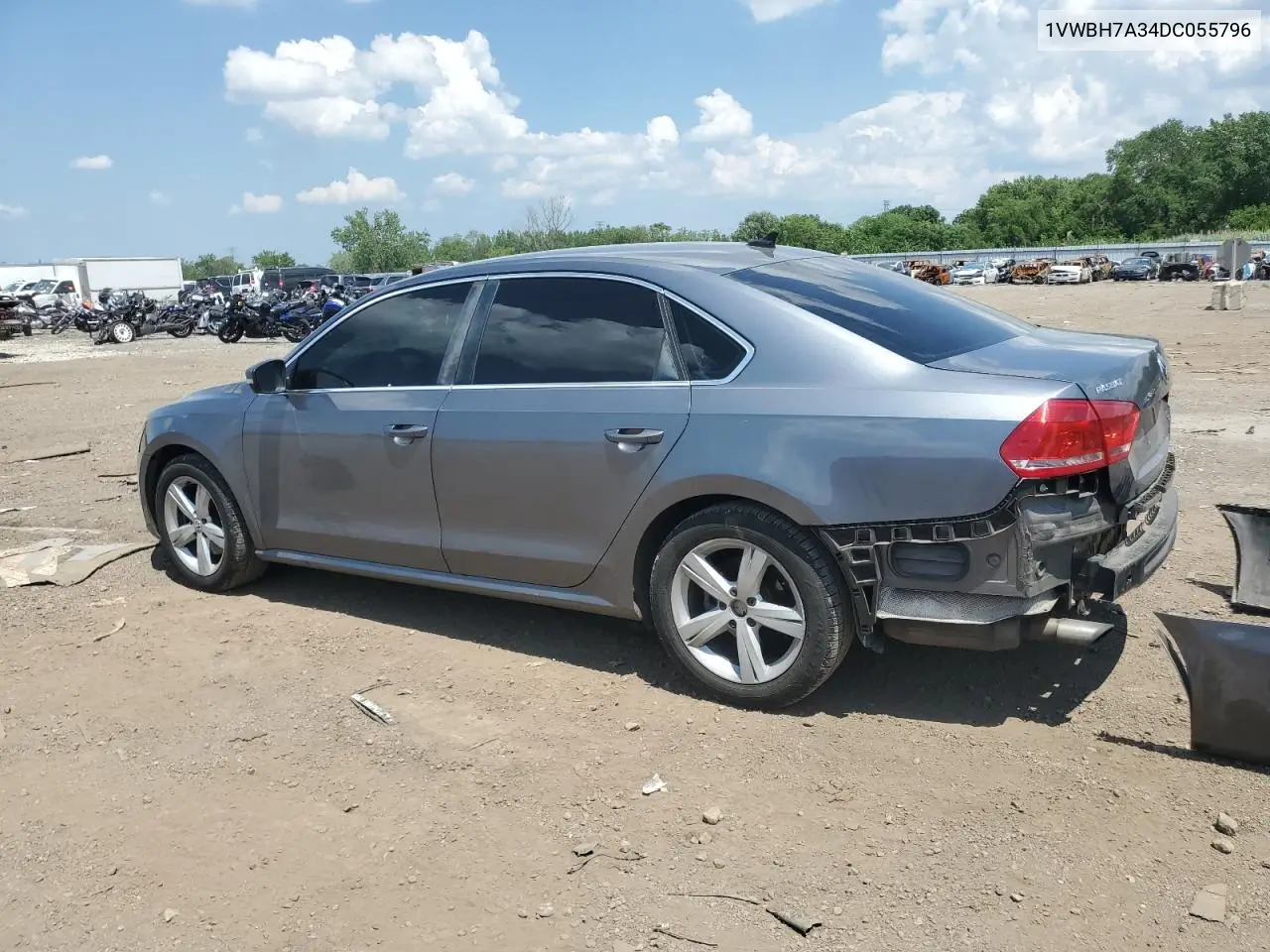 2013 Volkswagen Passat Se VIN: 1VWBH7A34DC055796 Lot: 62489625