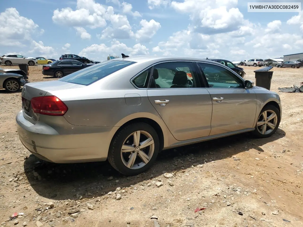 2013 Volkswagen Passat Se VIN: 1VWBH7A30DC082459 Lot: 62524125