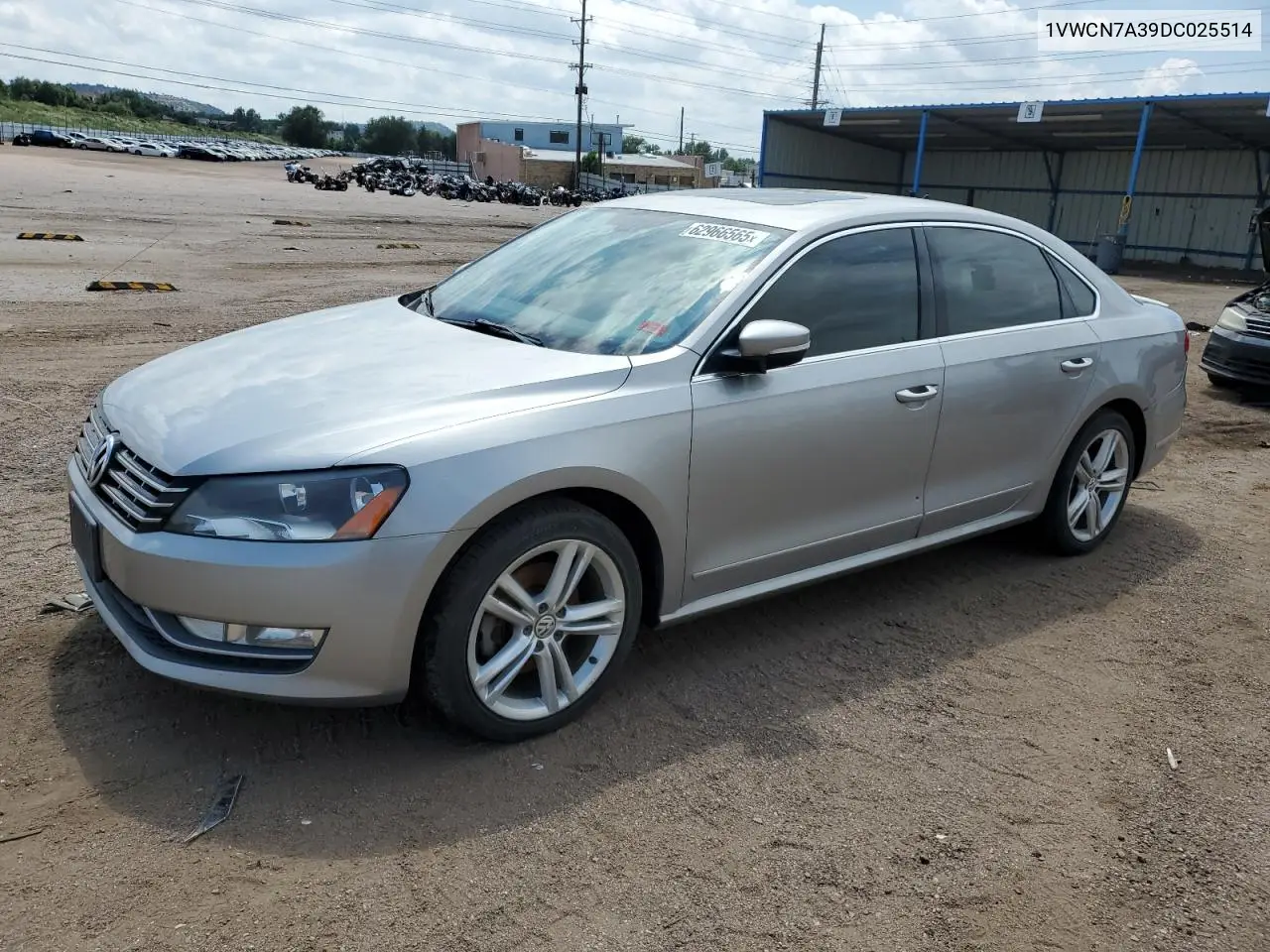 2013 Volkswagen Passat Sel VIN: 1VWCN7A39DC025514 Lot: 62966565