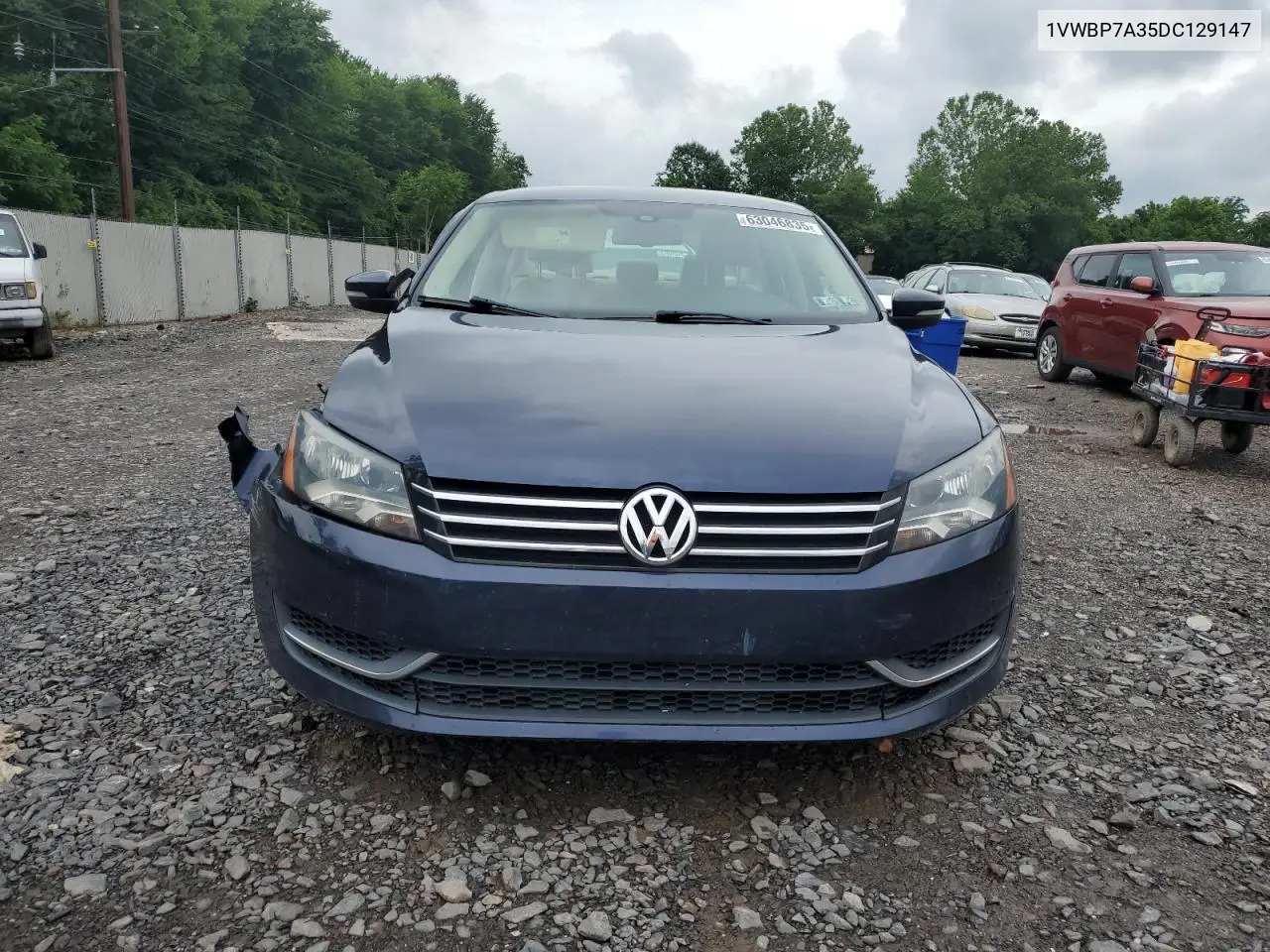 2013 Volkswagen Passat Se VIN: 1VWBP7A35DC129147 Lot: 63046835