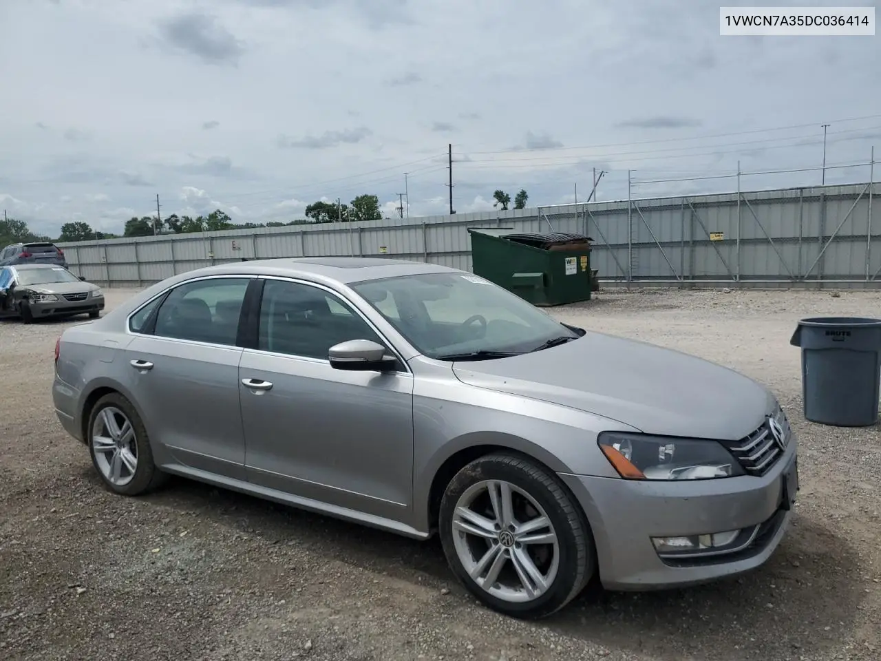 2013 Volkswagen Passat Sel VIN: 1VWCN7A35DC036414 Lot: 63101285