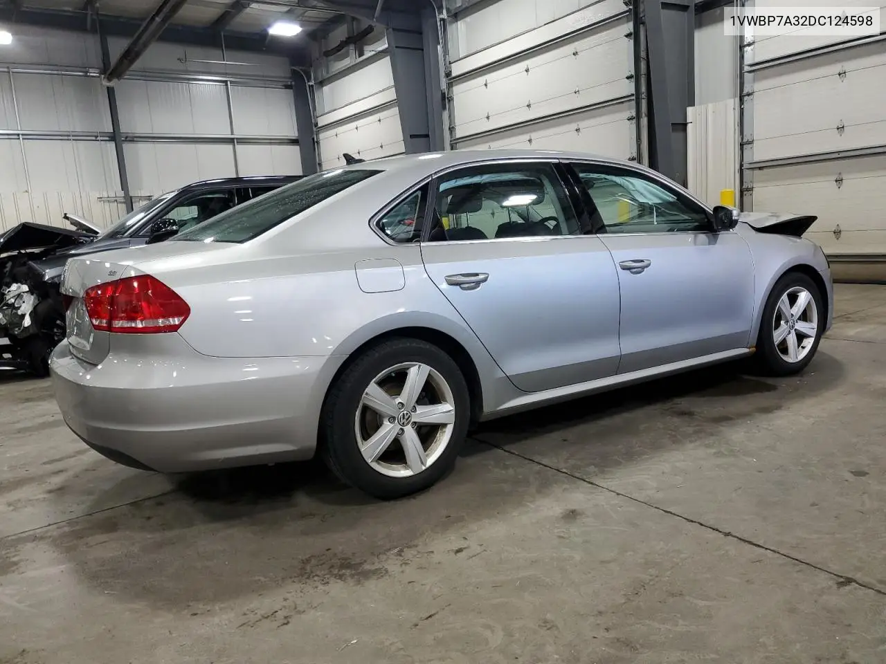 2013 Volkswagen Passat Se VIN: 1VWBP7A32DC124598 Lot: 63206565