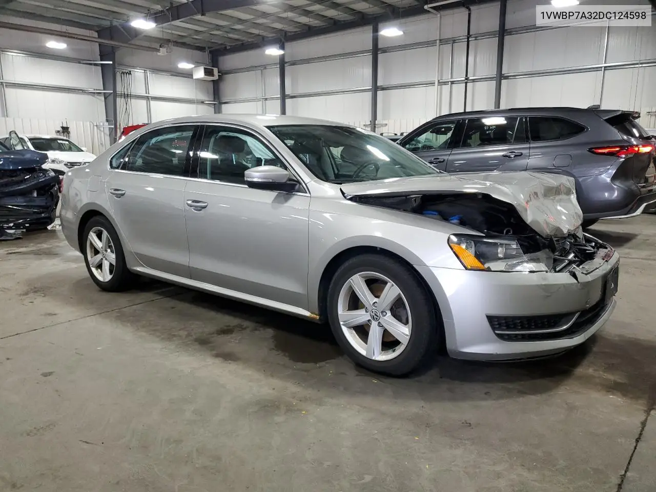 2013 Volkswagen Passat Se VIN: 1VWBP7A32DC124598 Lot: 63206565