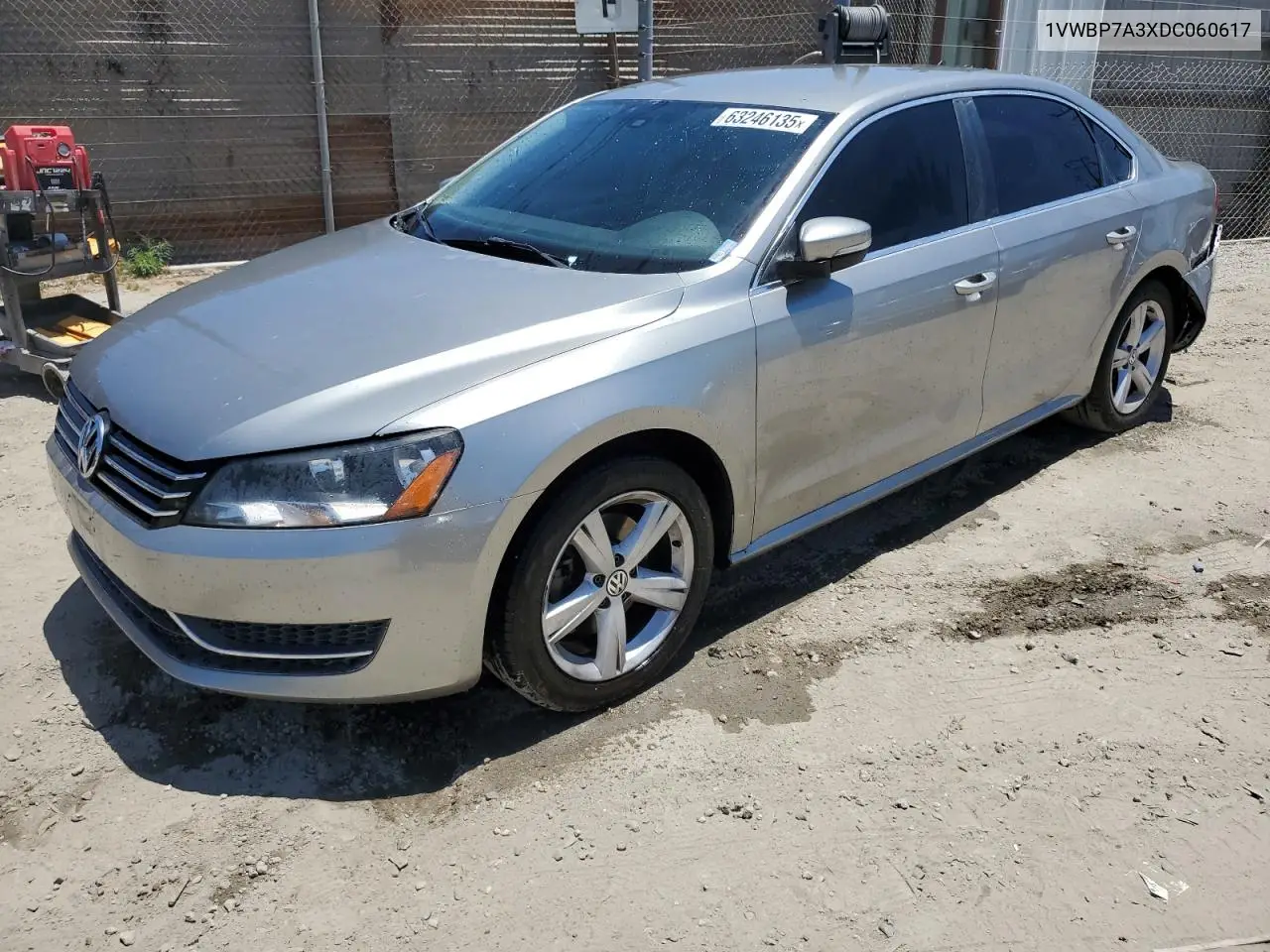2013 Volkswagen Passat Se VIN: 1VWBP7A3XDC060617 Lot: 63246135