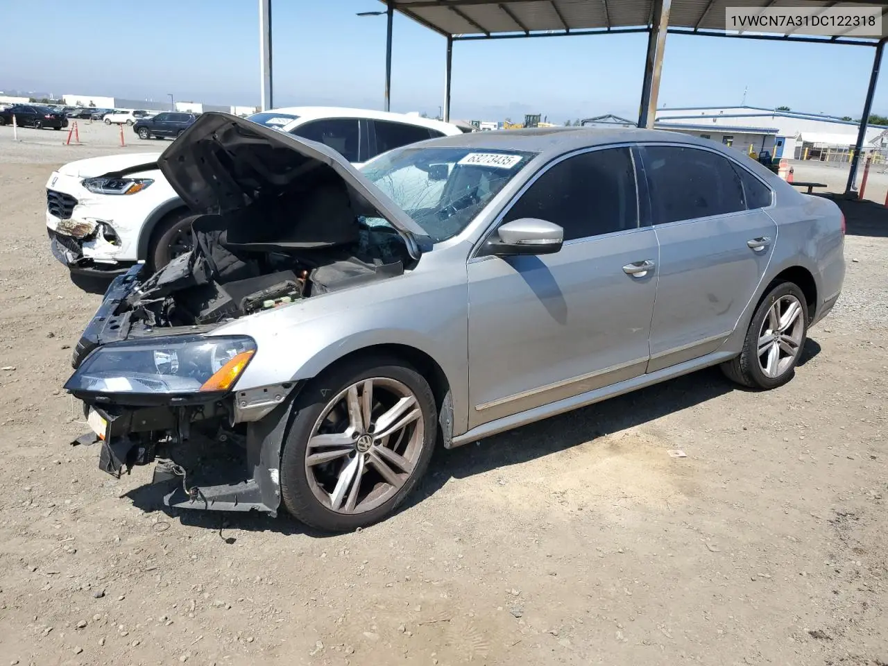 2013 Volkswagen Passat Sel VIN: 1VWCN7A31DC122318 Lot: 63273435