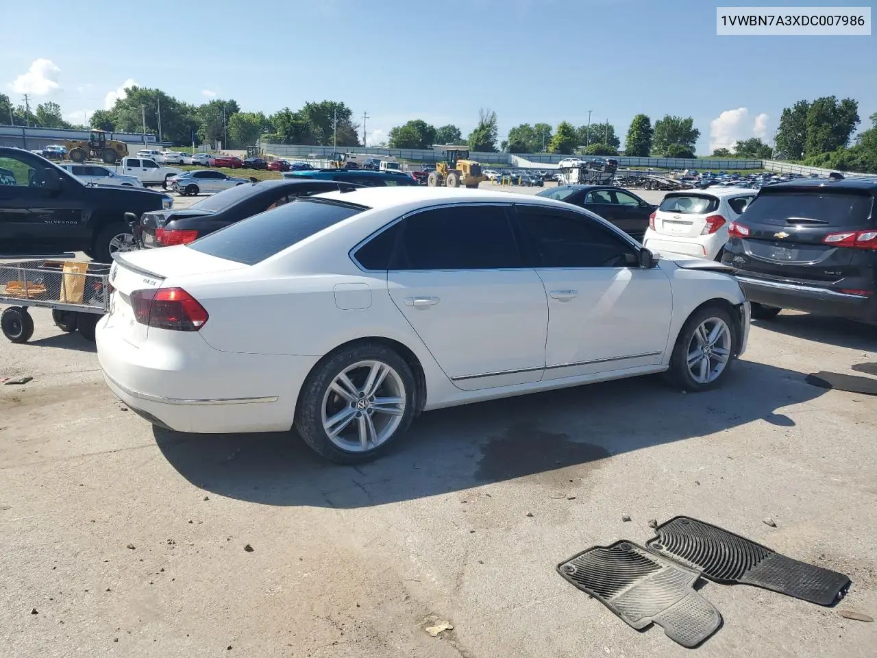 2013 Volkswagen Passat Se VIN: 1VWBN7A3XDC007986 Lot: 63303435
