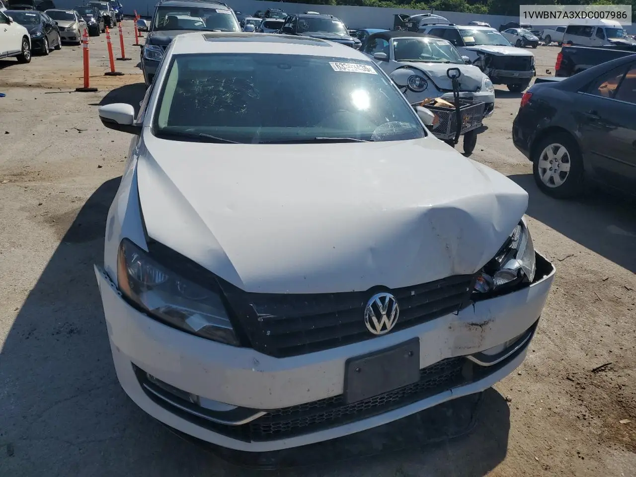 2013 Volkswagen Passat Se VIN: 1VWBN7A3XDC007986 Lot: 63303435