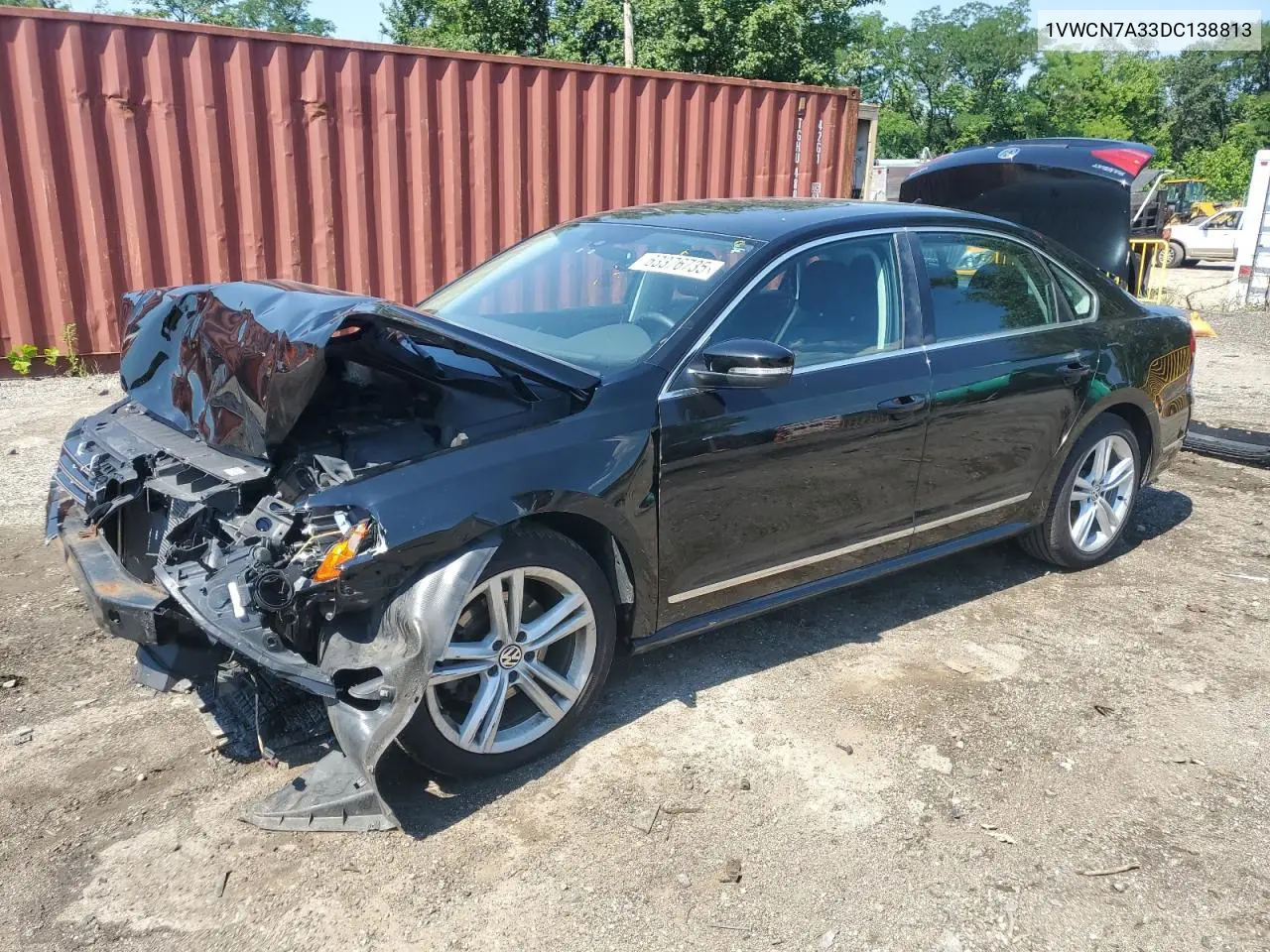 2013 Volkswagen Passat Sel VIN: 1VWCN7A33DC138813 Lot: 63376735