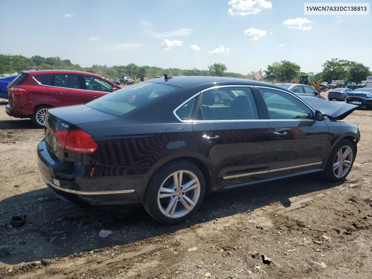 2013 Volkswagen Passat Sel VIN: 1VWCN7A33DC138813 Lot: 63376735