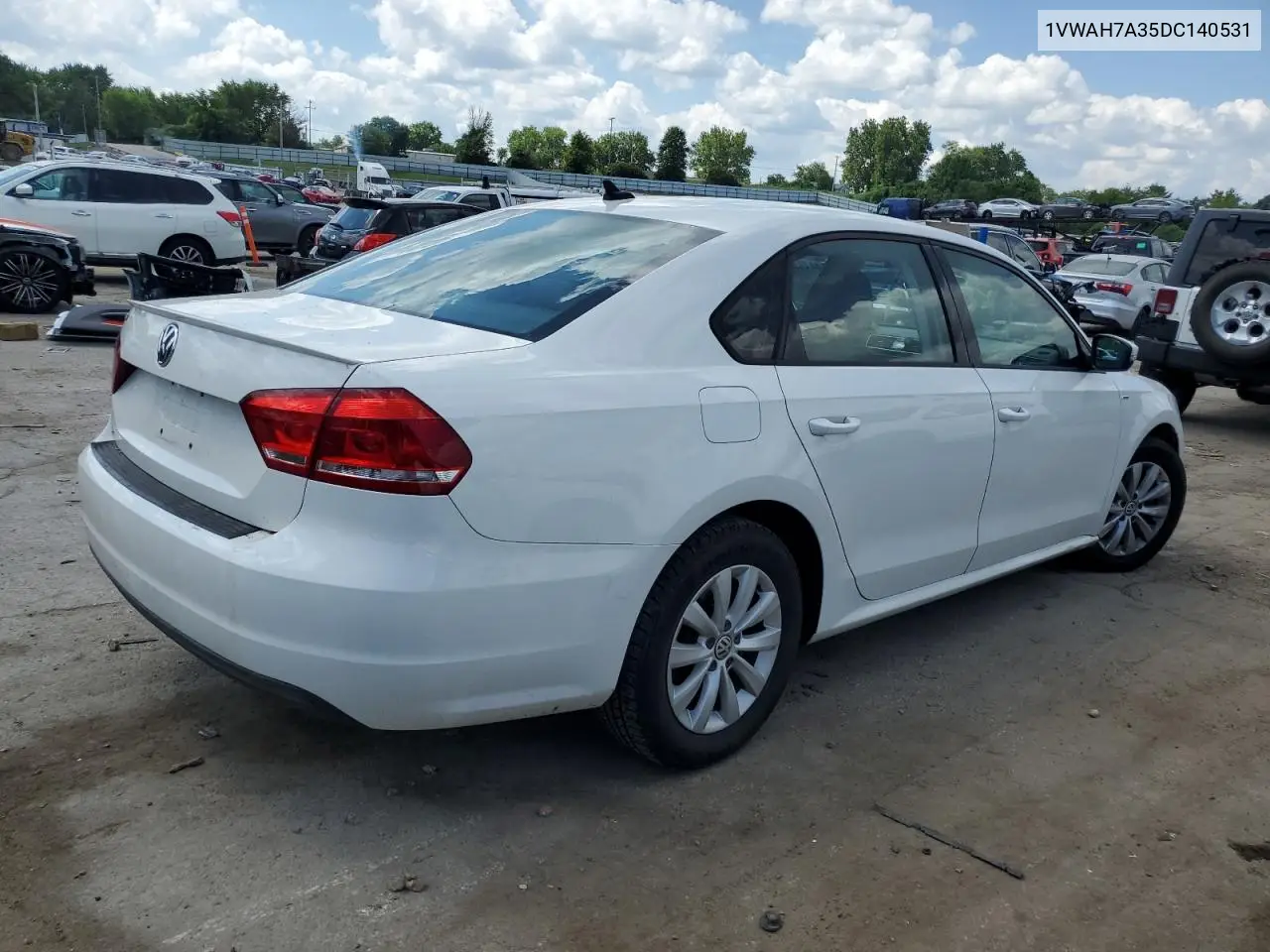 2013 Volkswagen Passat S VIN: 1VWAH7A35DC140531 Lot: 63441455