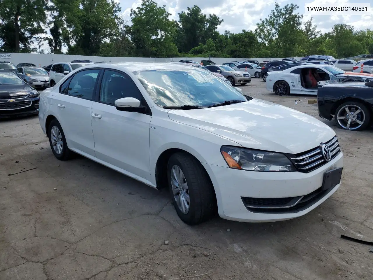 2013 Volkswagen Passat S VIN: 1VWAH7A35DC140531 Lot: 63441455