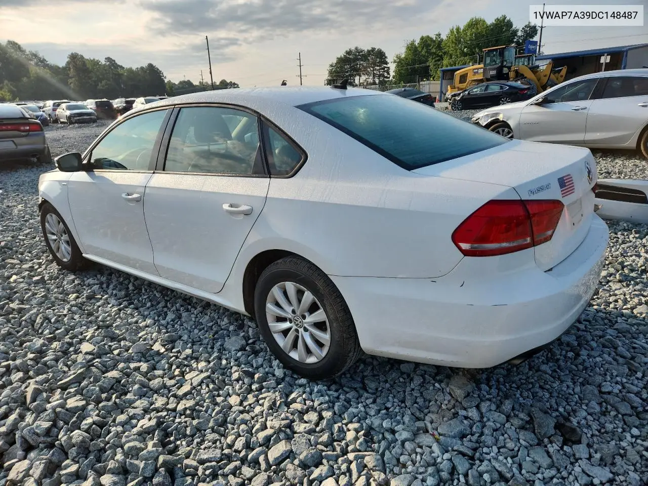 2013 Volkswagen Passat S VIN: 1VWAP7A39DC148487 Lot: 63655245