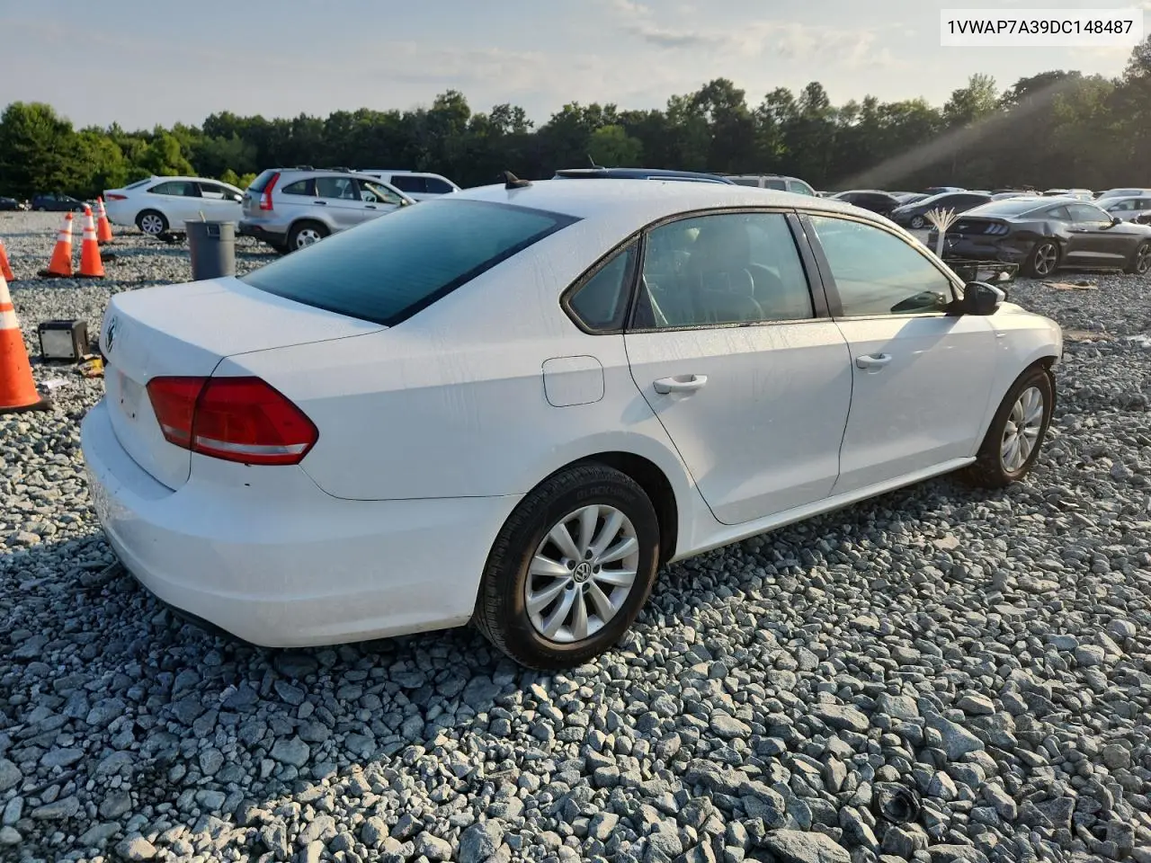 2013 Volkswagen Passat S VIN: 1VWAP7A39DC148487 Lot: 63655245