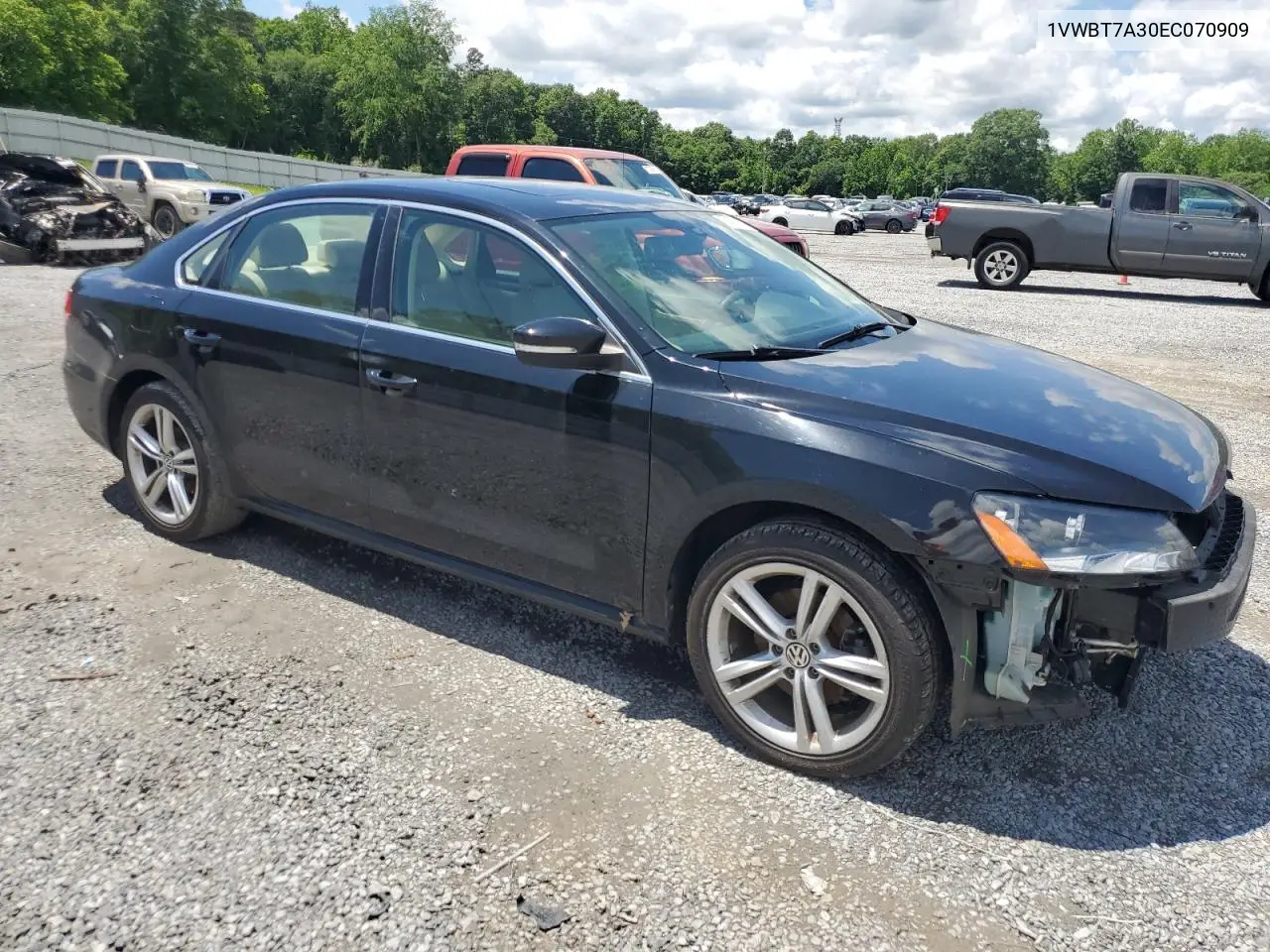 2014 Volkswagen Passat Se VIN: 1VWBT7A30EC070909 Lot: 56470155