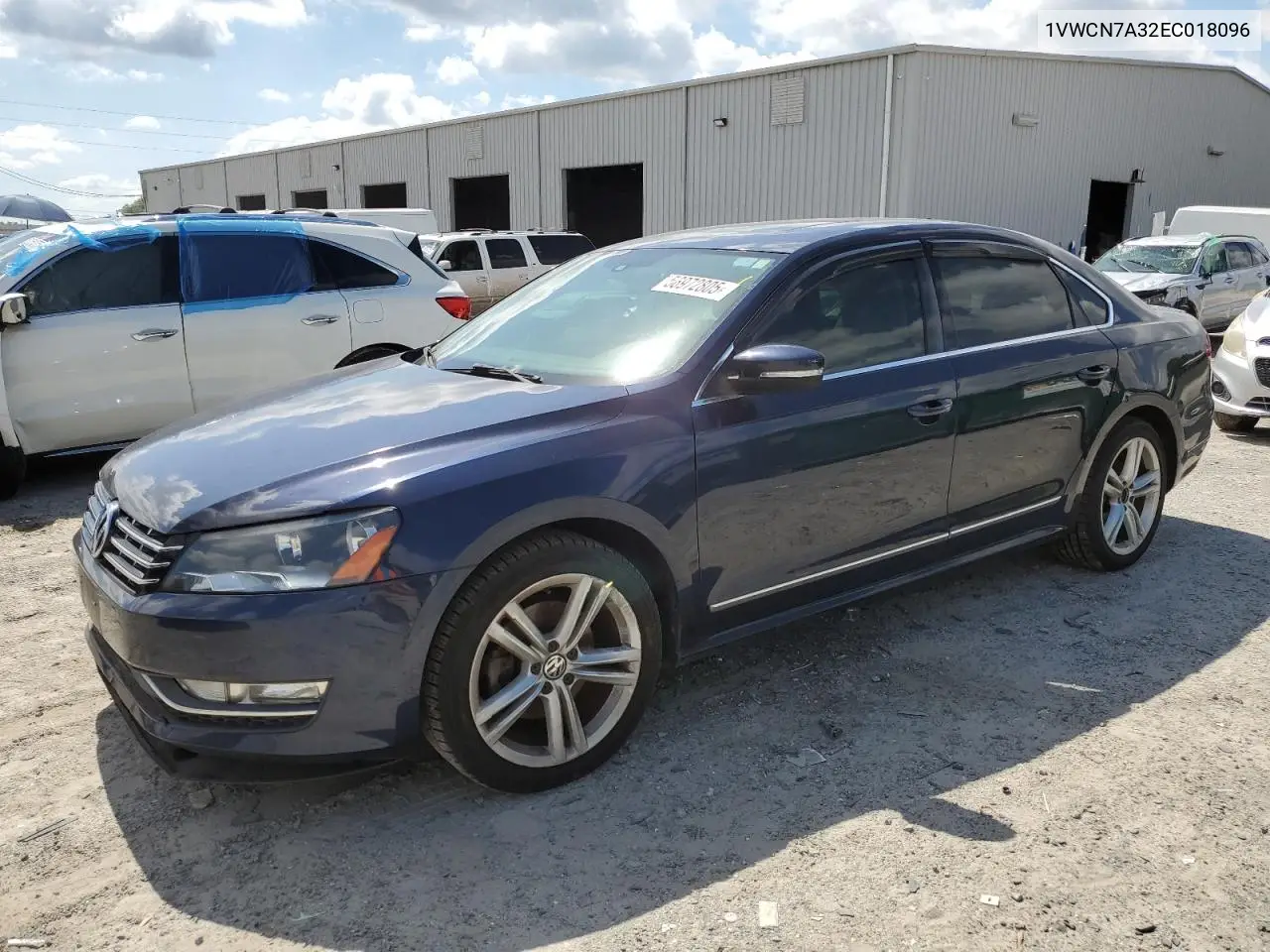 2014 Volkswagen Passat Sel VIN: 1VWCN7A32EC018096 Lot: 56972805