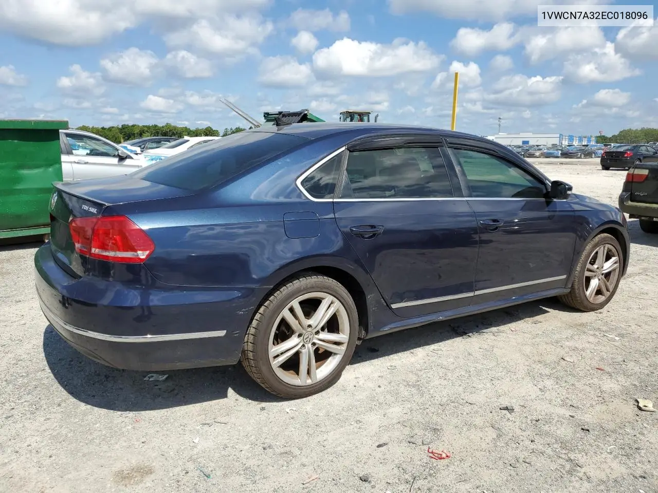 2014 Volkswagen Passat Sel VIN: 1VWCN7A32EC018096 Lot: 56972805