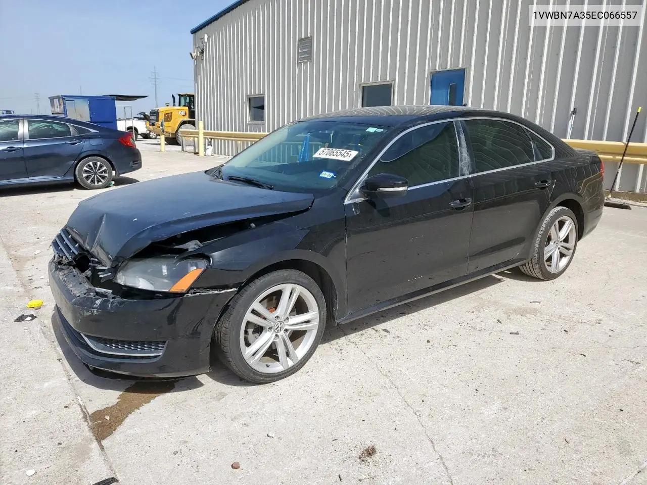 2014 Volkswagen Passat Se VIN: 1VWBN7A35EC066557 Lot: 57065545