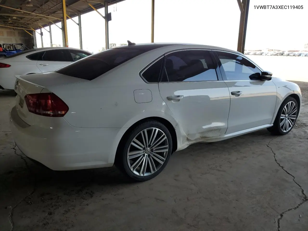 2014 Volkswagen Passat Se VIN: 1VWBT7A3XEC119405 Lot: 61809025