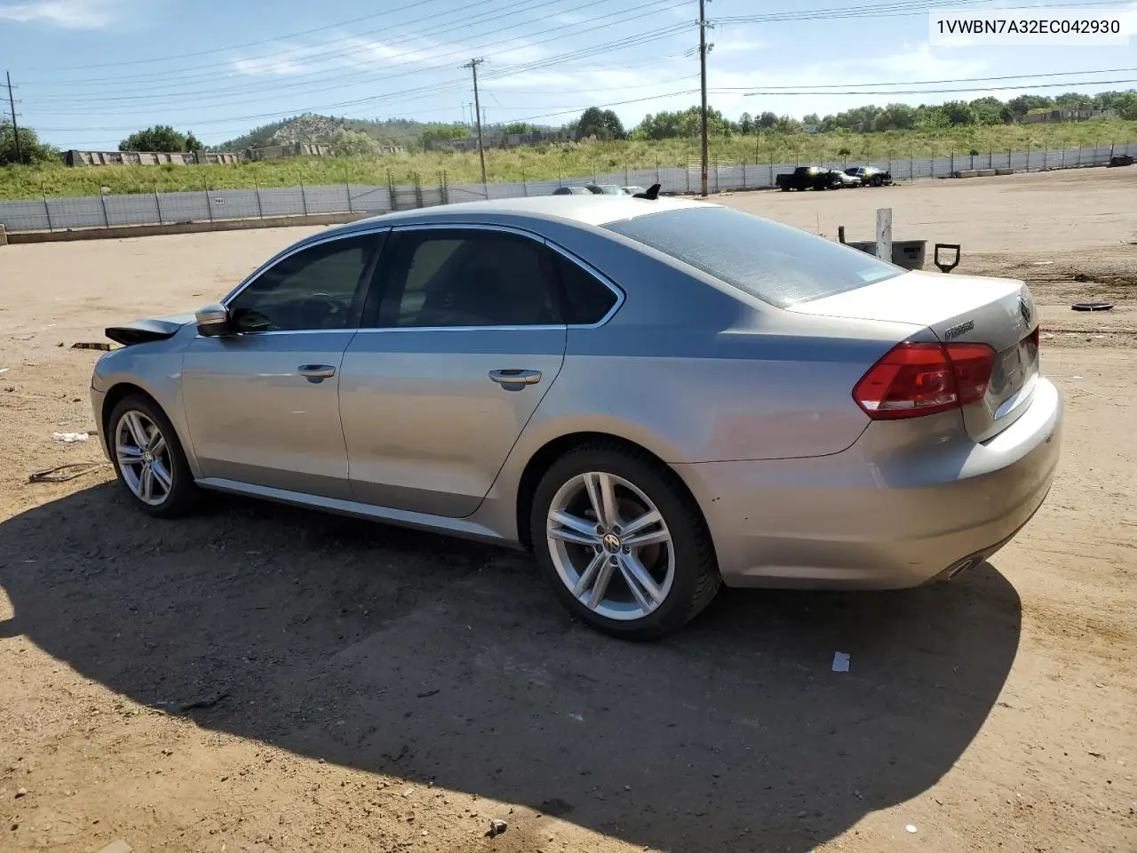 2014 Volkswagen Passat Se VIN: 1VWBN7A32EC042930 Lot: 62376265