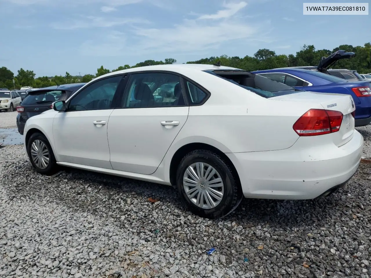 2014 Volkswagen Passat S VIN: 1VWAT7A39EC081810 Lot: 62676645