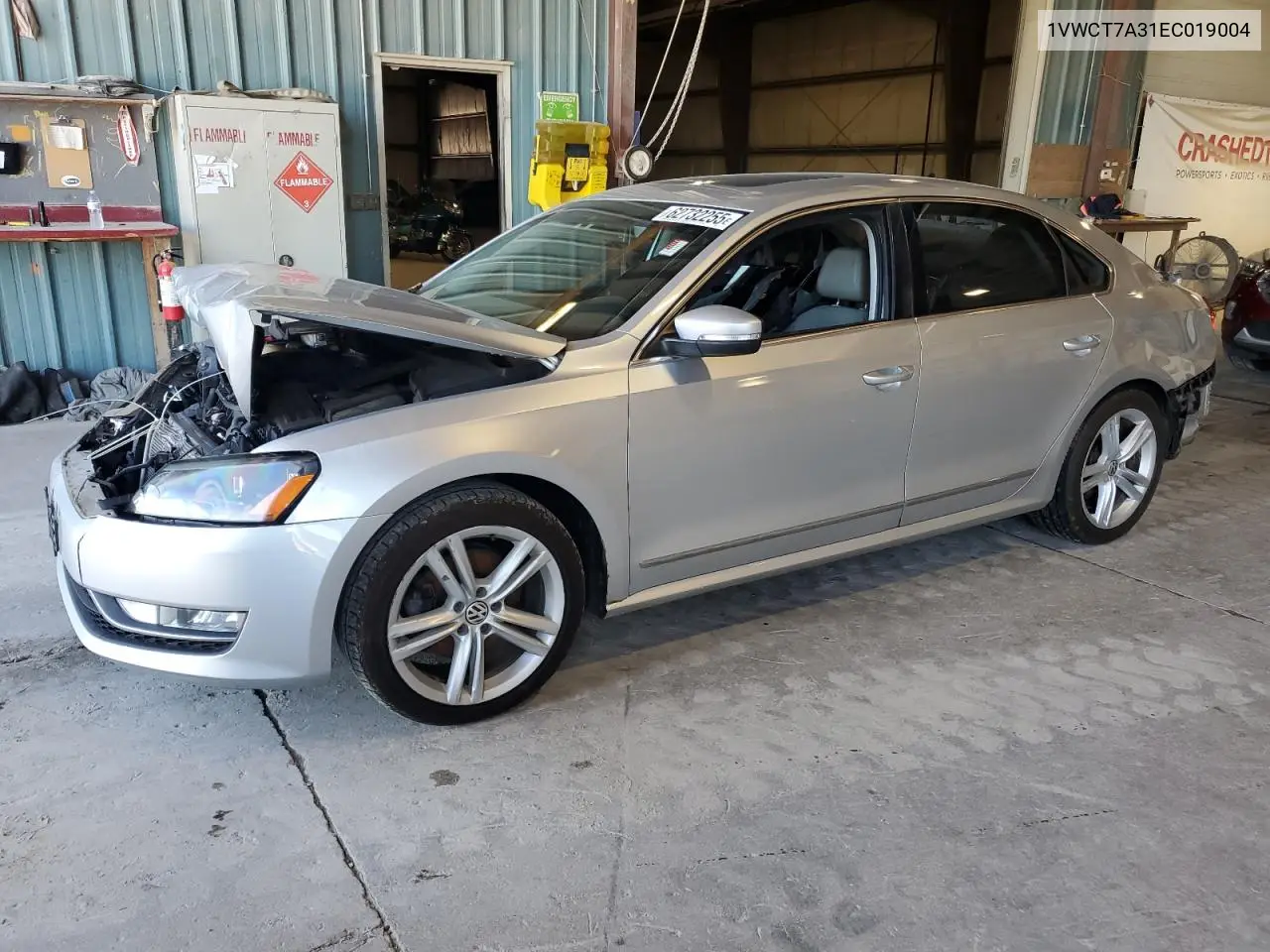 2014 Volkswagen Passat Sel VIN: 1VWCT7A31EC019004 Lot: 62732255
