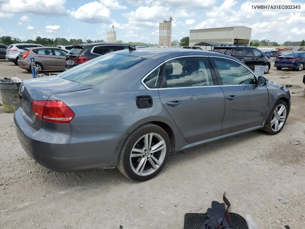 2014 Volkswagen Passat Se VIN: 1VWBH7A31EC002345 Lot: 62750305
