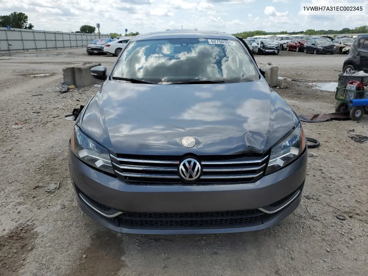 2014 Volkswagen Passat Se VIN: 1VWBH7A31EC002345 Lot: 62750305