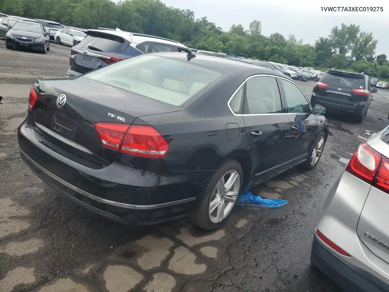 2014 Volkswagen Passat Sel VIN: 1VWCT7A3XEC019275 Lot: 62771025