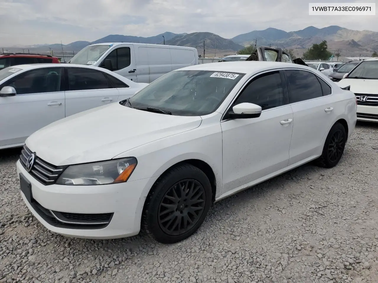 2014 Volkswagen Passat Se VIN: 1VWBT7A33EC096971 Lot: 62943875