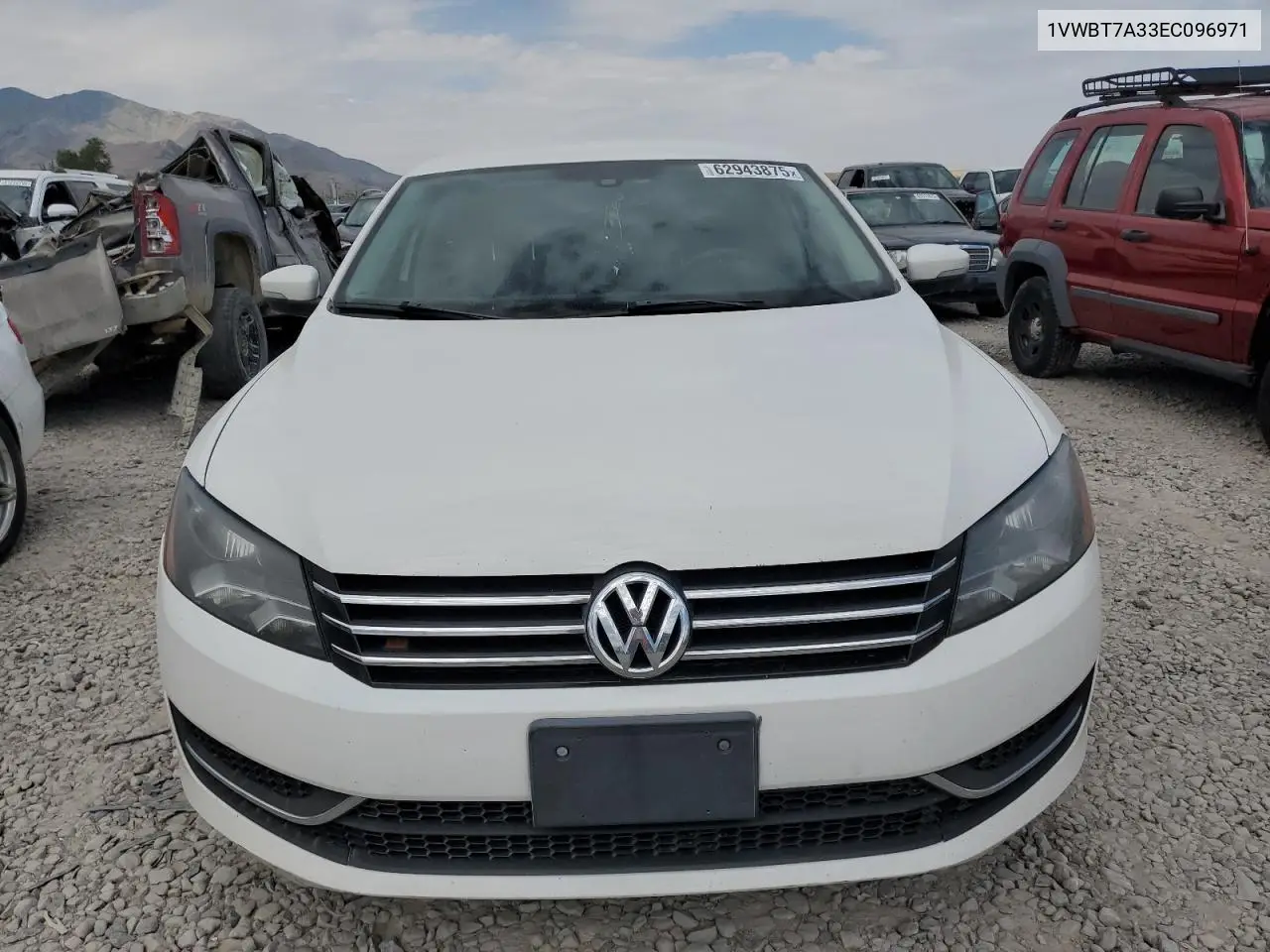 2014 Volkswagen Passat Se VIN: 1VWBT7A33EC096971 Lot: 62943875