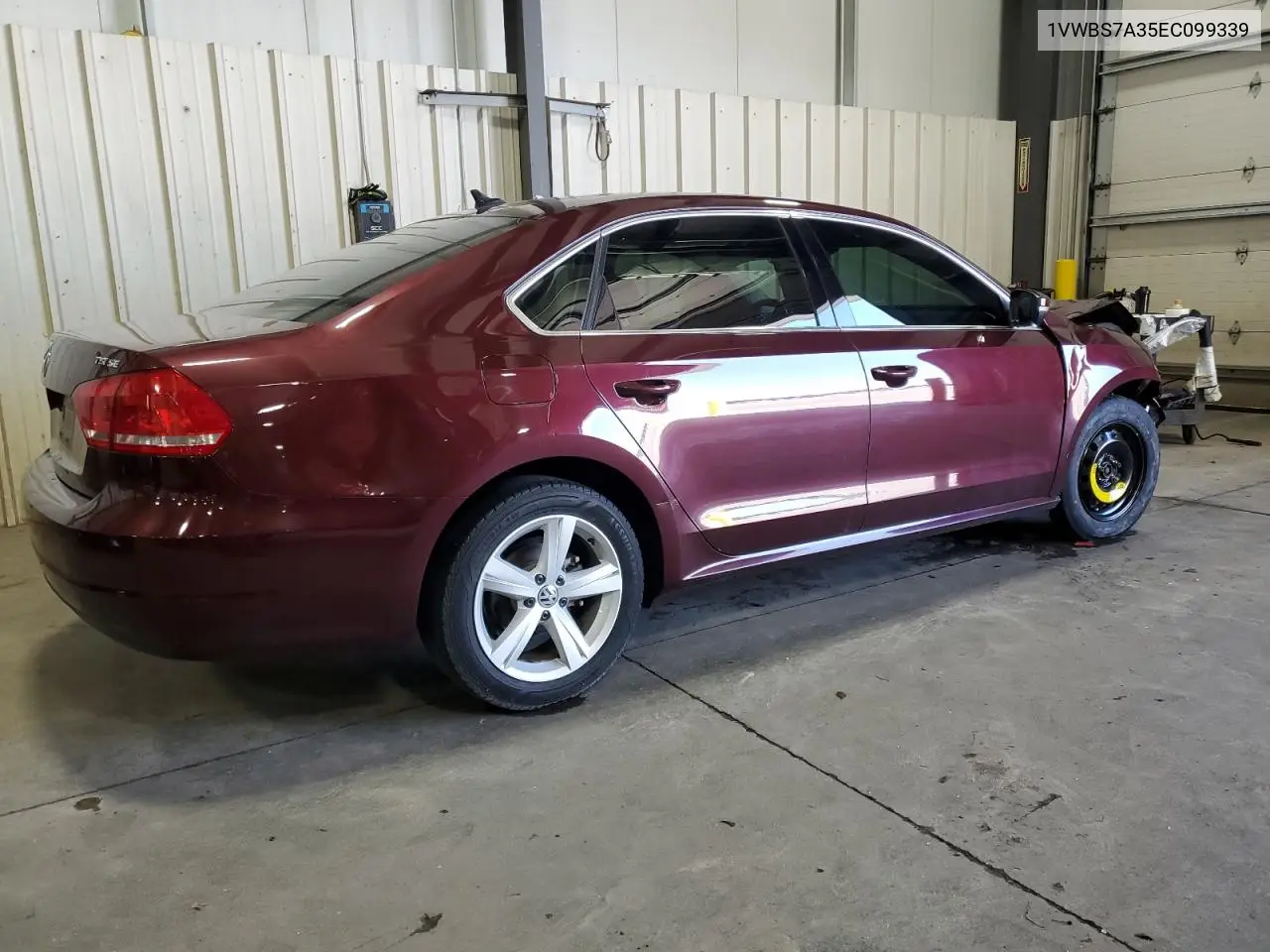 2014 Volkswagen Passat Se VIN: 1VWBS7A35EC099339 Lot: 63017075