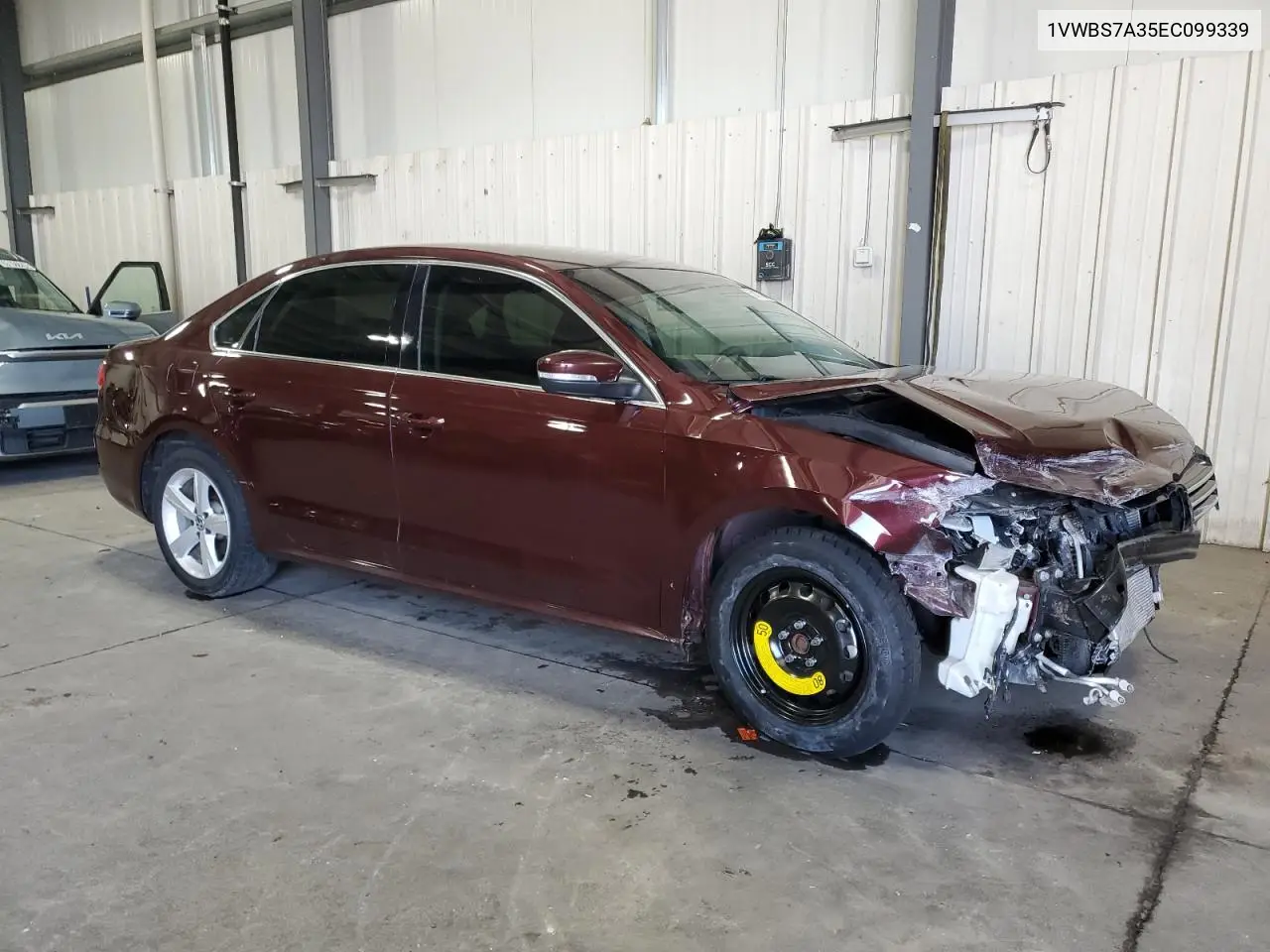 2014 Volkswagen Passat Se VIN: 1VWBS7A35EC099339 Lot: 63017075