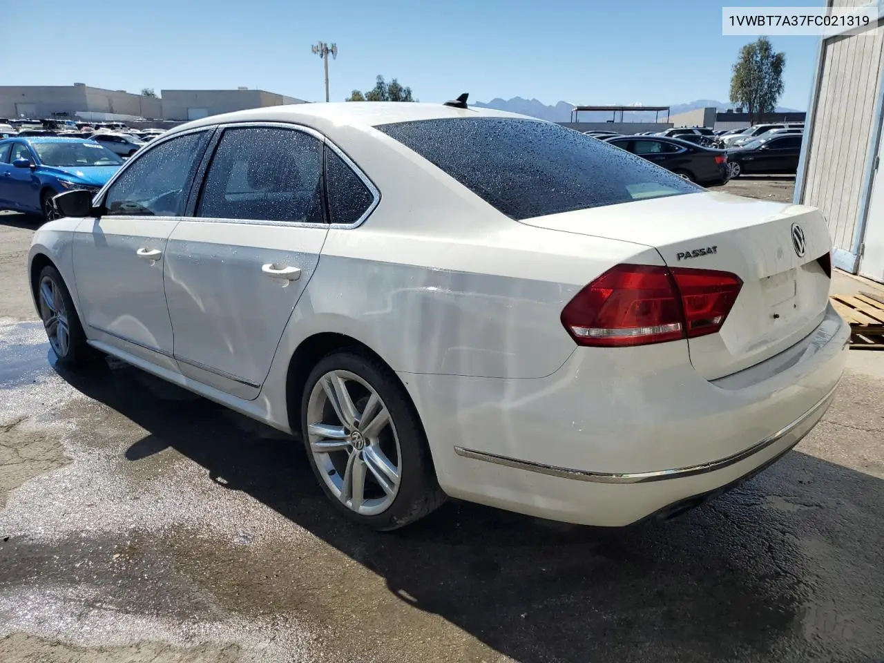 2015 Volkswagen Passat Se VIN: 1VWBT7A37FC021319 Lot: 49633855