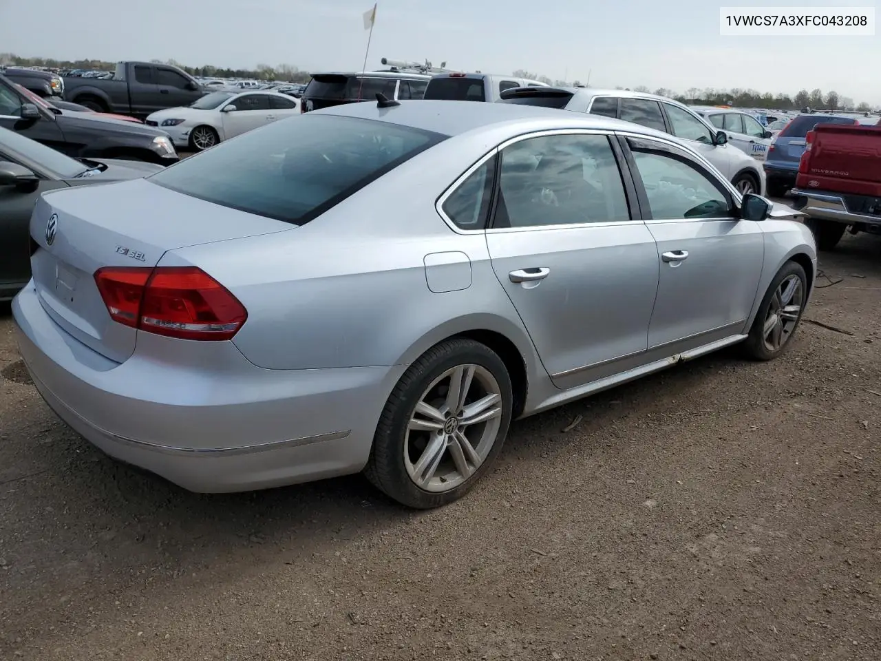 2015 Volkswagen Passat Sel VIN: 1VWCS7A3XFC043208 Lot: 54766115