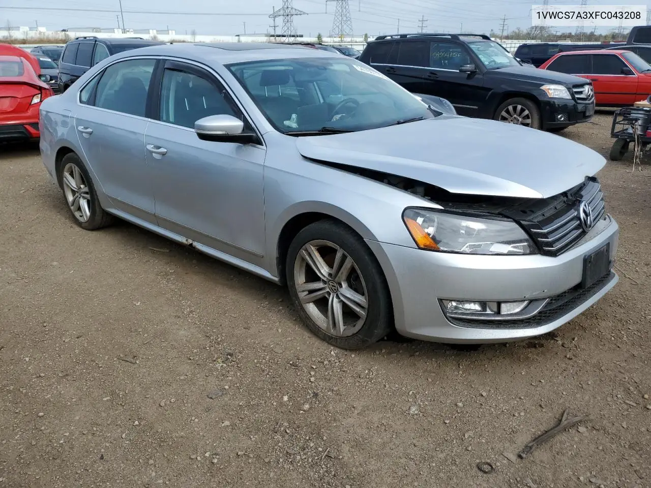 2015 Volkswagen Passat Sel VIN: 1VWCS7A3XFC043208 Lot: 54766115