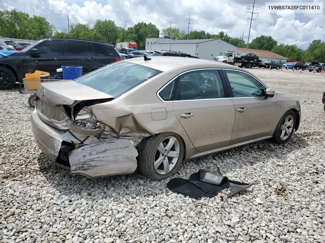 2015 Volkswagen Passat Se VIN: 1VWBS7A35FC011410 Lot: 56466675