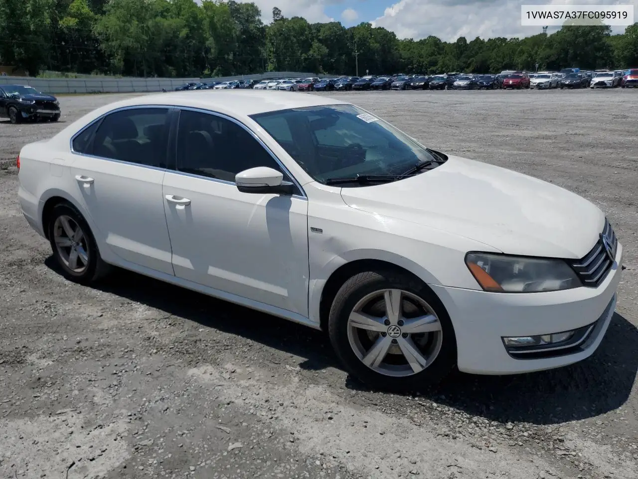 2015 Volkswagen Passat S VIN: 1VWAS7A37FC095919 Lot: 56903585