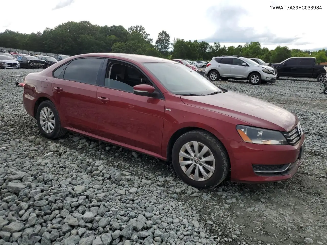 2015 Volkswagen Passat S VIN: 1VWAT7A39FC033984 Lot: 57072865