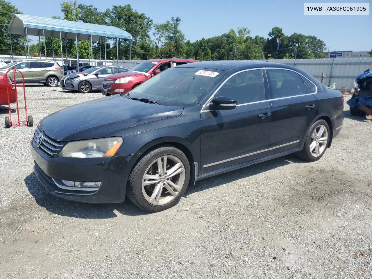 2015 Volkswagen Passat Se VIN: 1VWBT7A30FC061905 Lot: 62072755