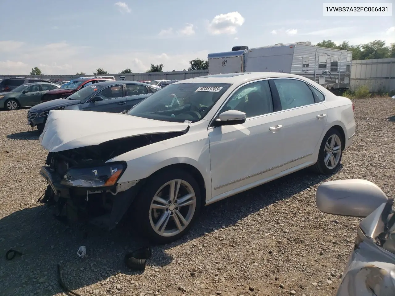 2015 Volkswagen Passat Se VIN: 1VWBS7A32FC066431 Lot: 62383285