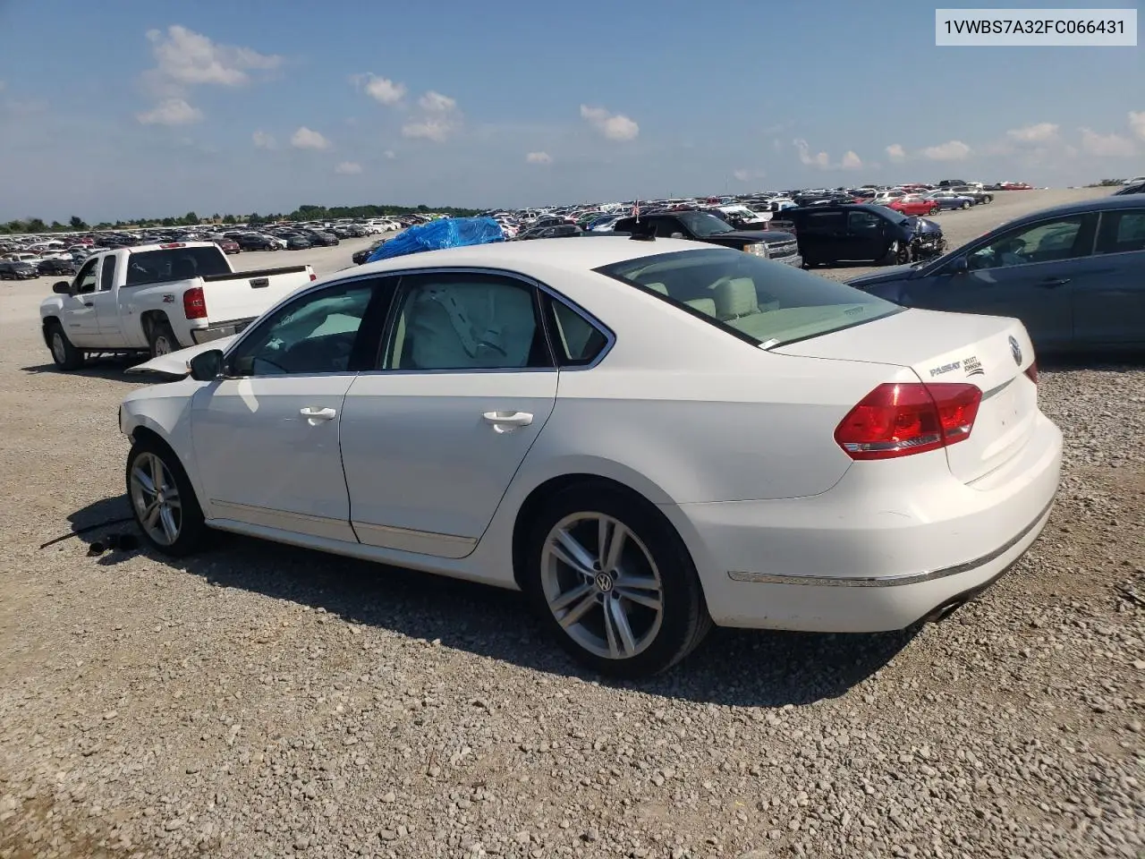 2015 Volkswagen Passat Se VIN: 1VWBS7A32FC066431 Lot: 62383285